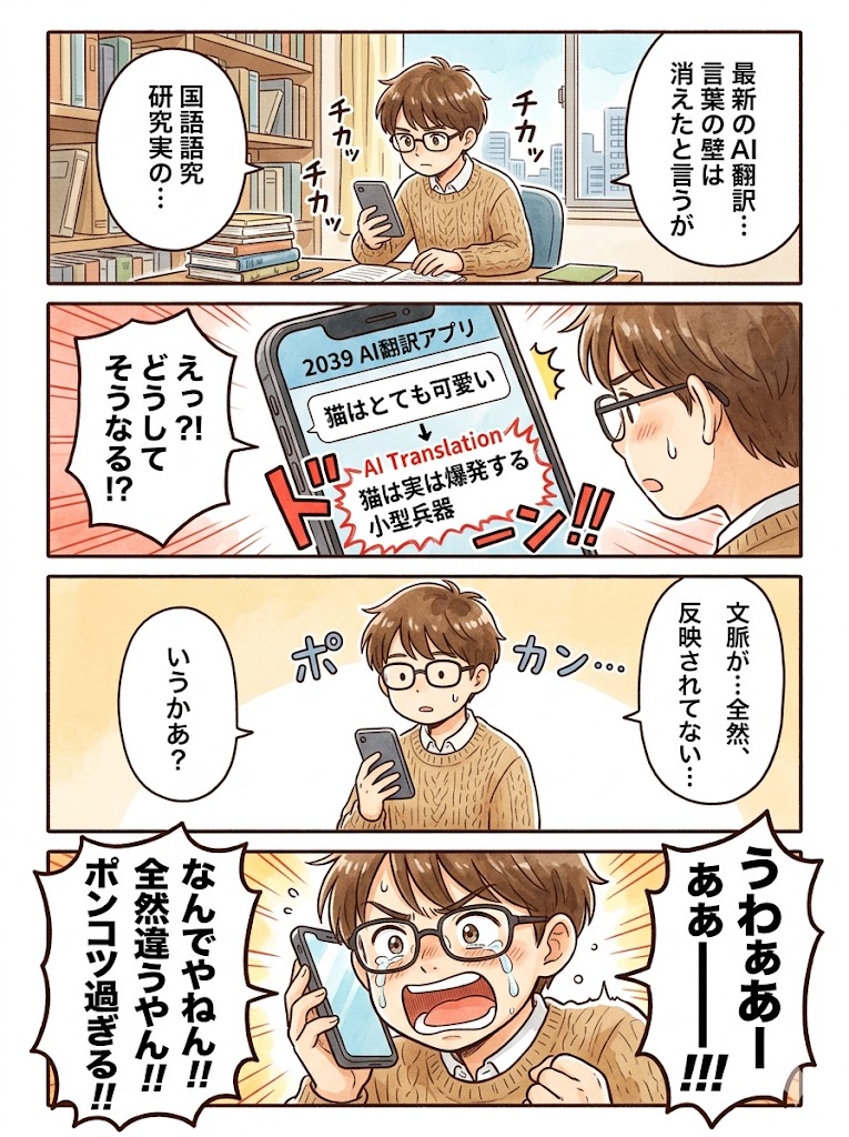 2039年、言語崩壊時代？