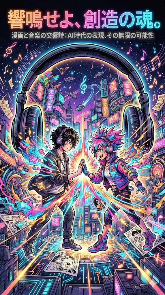 漫画と音楽の交響詩：AI時代の表現、その無限の可能性
