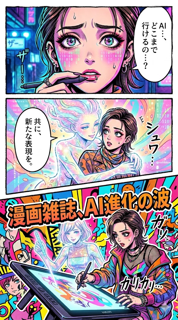 漫画雑誌、AI進化の波