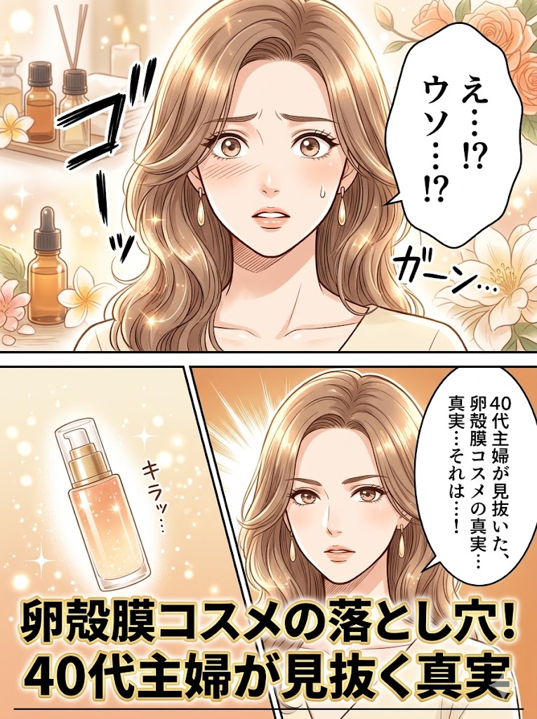 卵殻膜コスメの落とし穴！40代主婦が見抜く真実