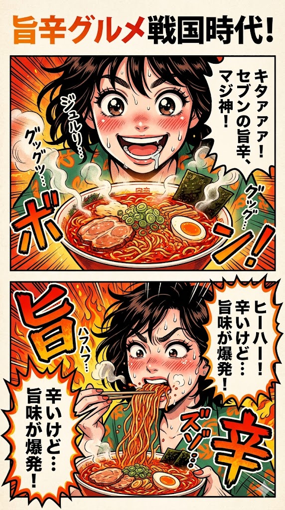 旨辛グルメ戦国時代！セブンイレブンに見る味覚の変遷