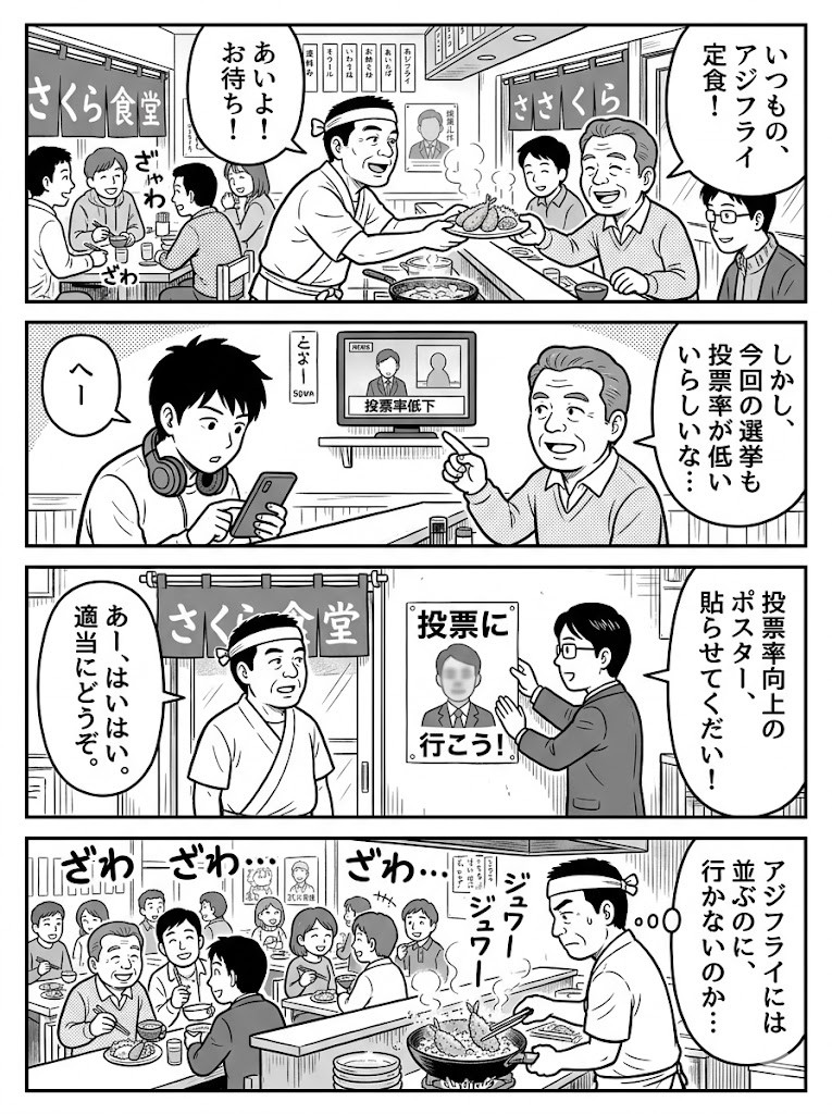 定食屋と選挙の不均衡を斬る！