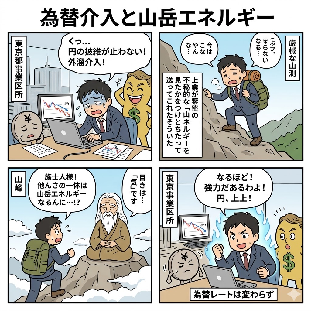 為替介入と山岳エネルギー