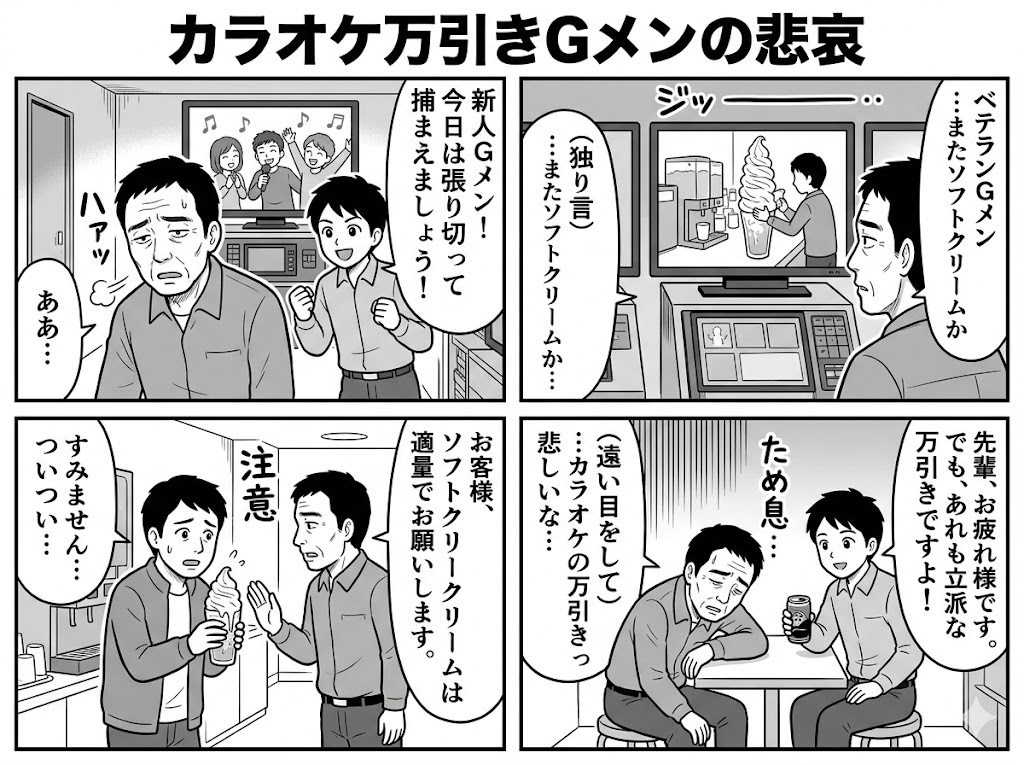 カラオケ万引きGメンの悲哀