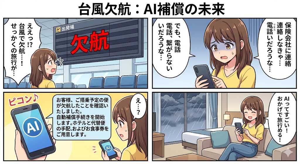 台風欠航：AI補償の未来