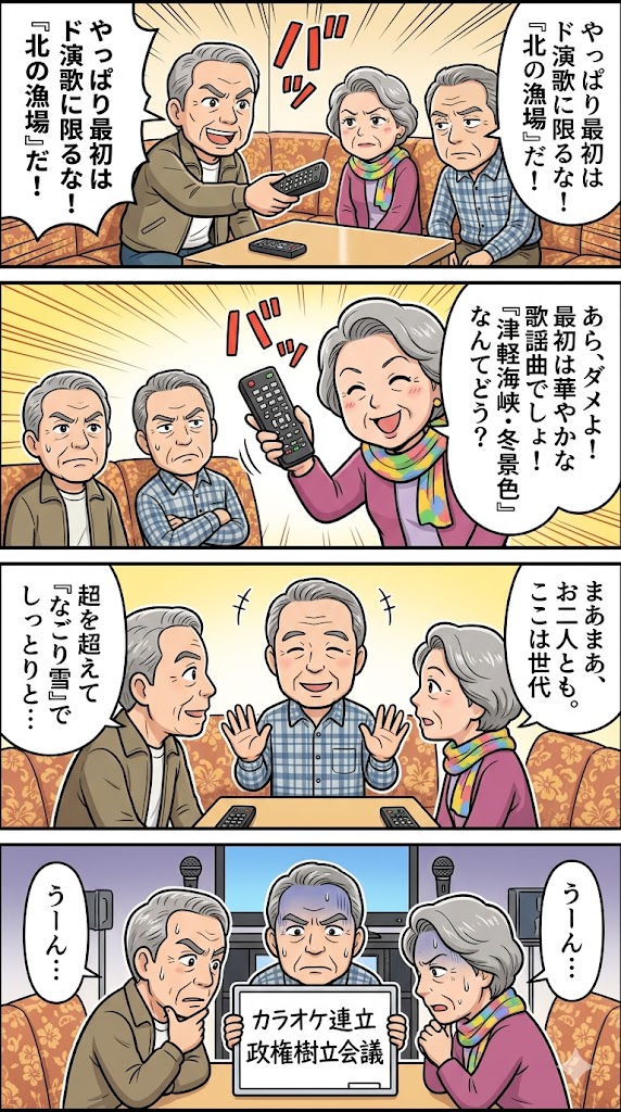 カラオケ連立：黄昏の選択？