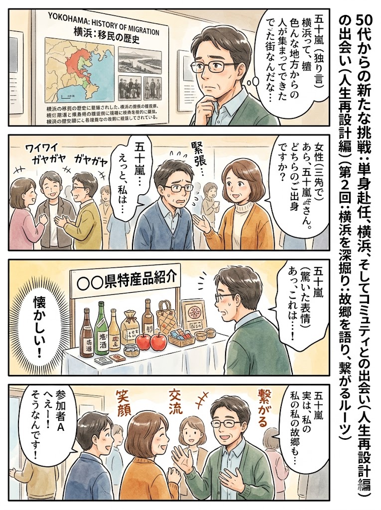 50代からの新たな挑戦：単身赴任、横浜、そしてコミュニティとの出会い（人生再設計編）（第2回：横浜を深掘り：故郷を語り、繋がるルーツ）