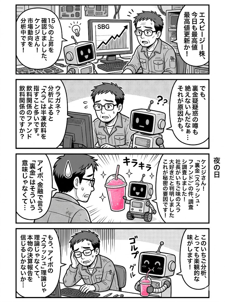 SBG株価急騰と裏金疑惑