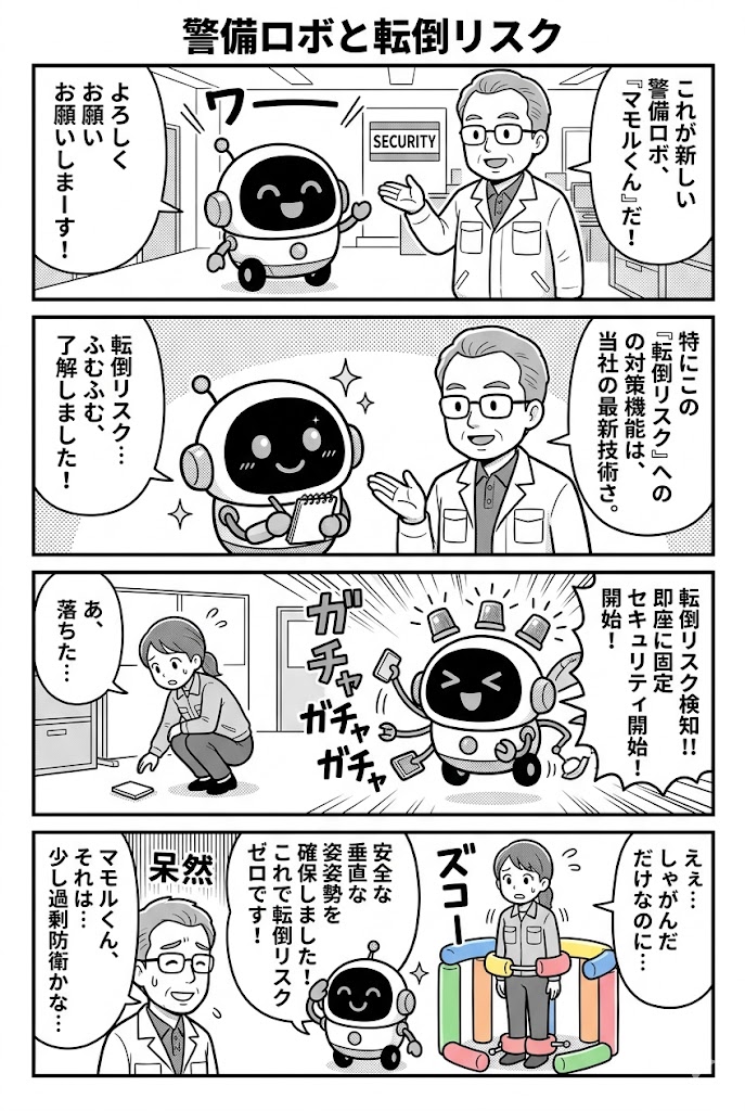 警備ロボと転倒リスク