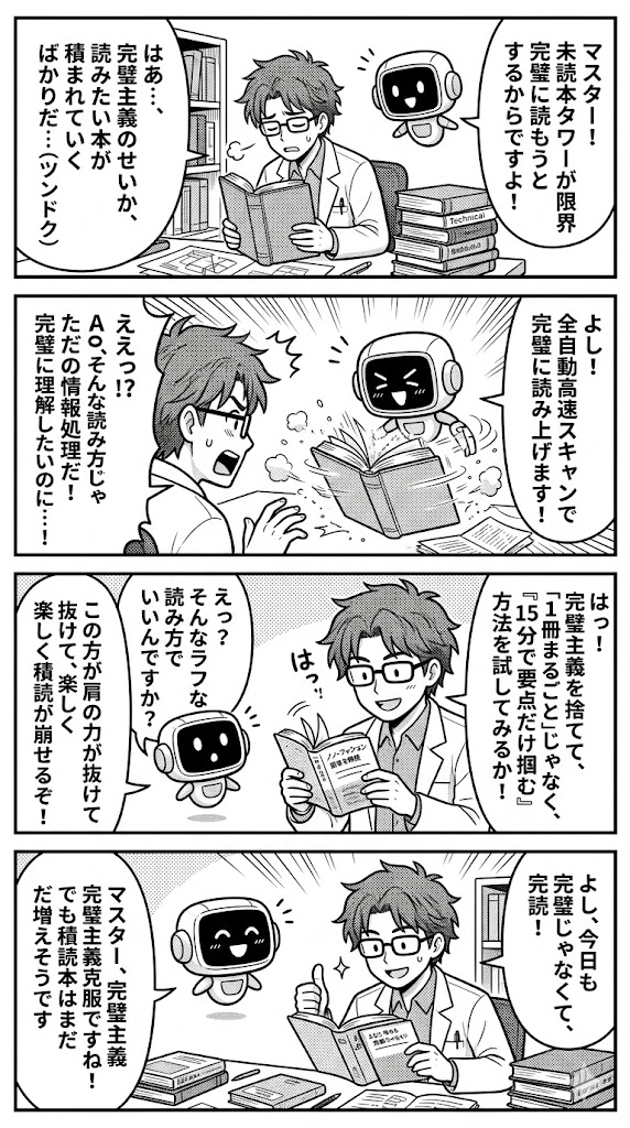 積読克服!完璧主義を殺す読書術