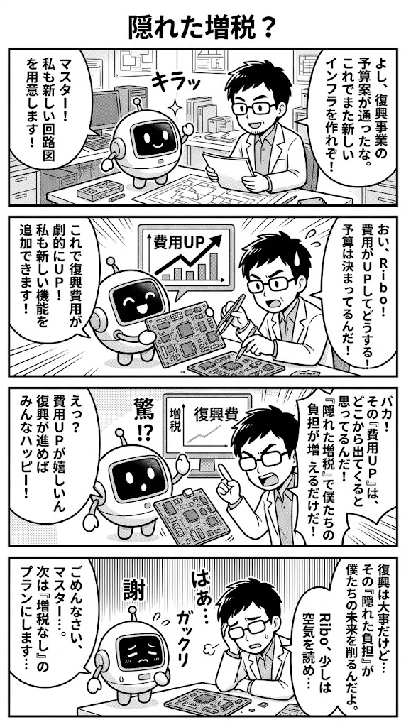 災害復旧費：隠れ増税の影