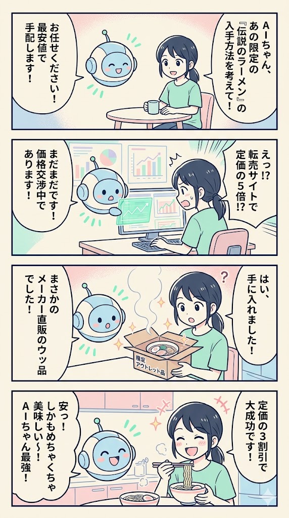 AIが密会品を最安値で調達！