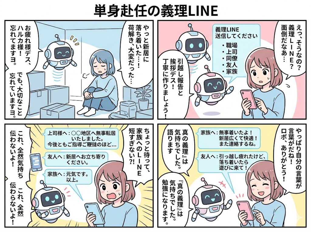 単身赴任LINE、義務感からの誘い水