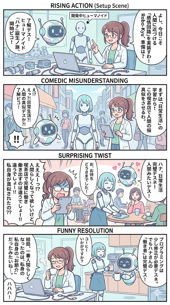 未来を創るAIエンジニアへの道：ヒューマノイドと自己変革の物語【5部作