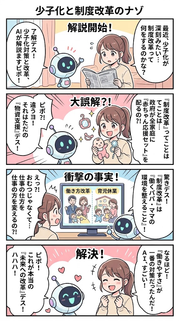 出生率低下と制度改革