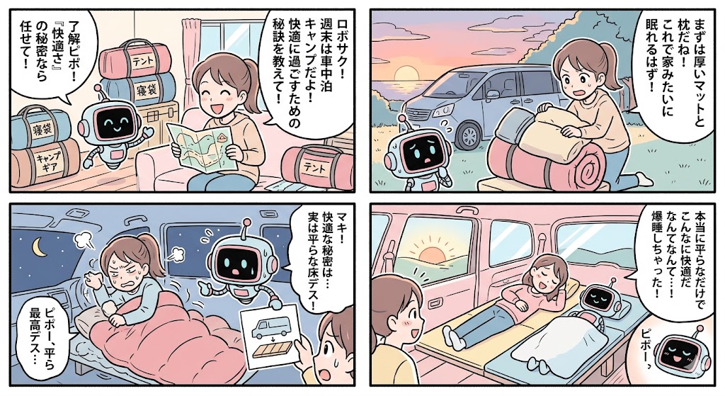 車中泊始動：快適ギアの奥義
