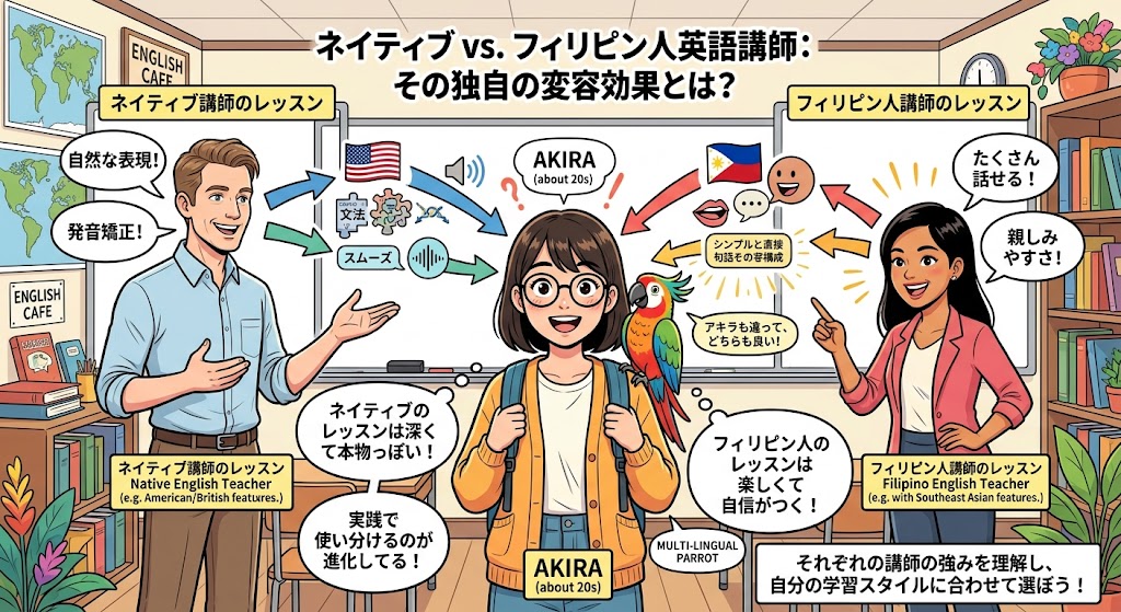 ネイティブvsフィリピン：変態的効果解剖