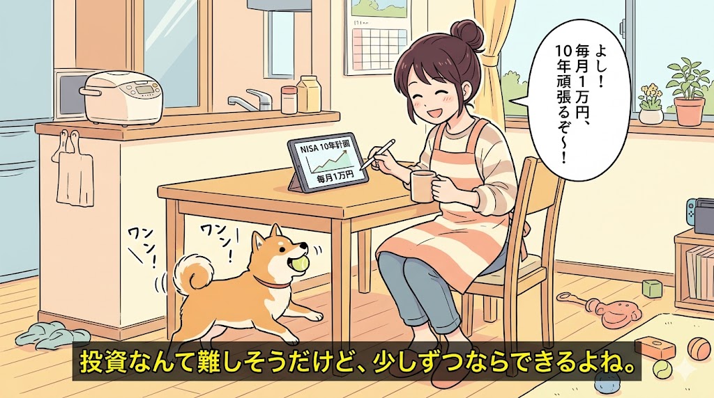 毎月1万NISA10年予測