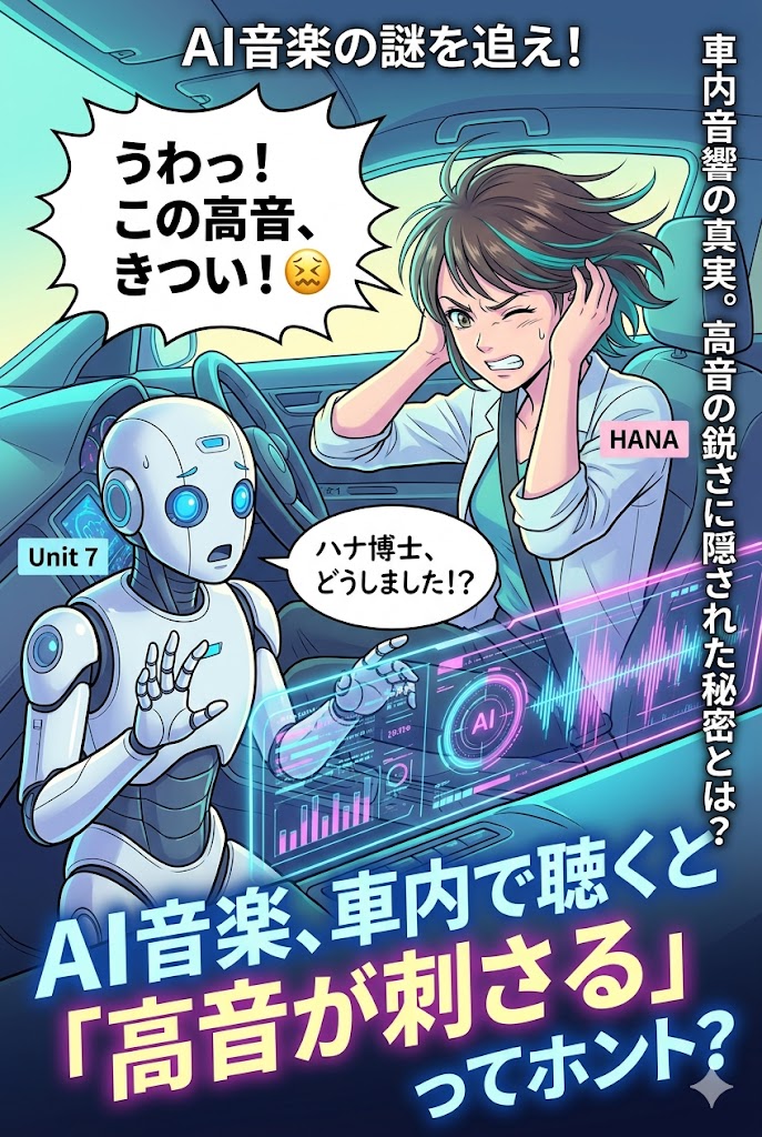 AI音楽、車内で聴くと「高音が刺さる」ってホント？