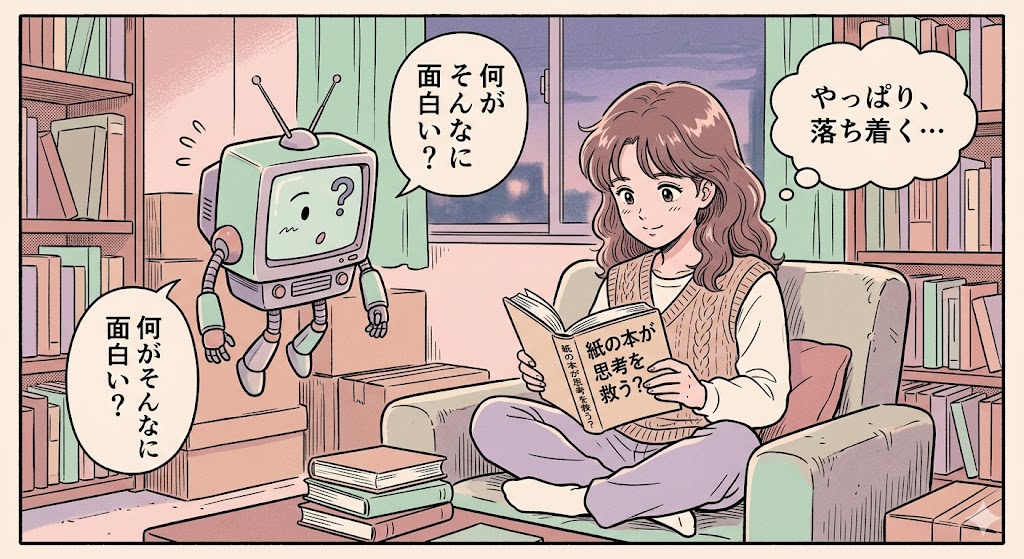 紙の本が思考を救う？
