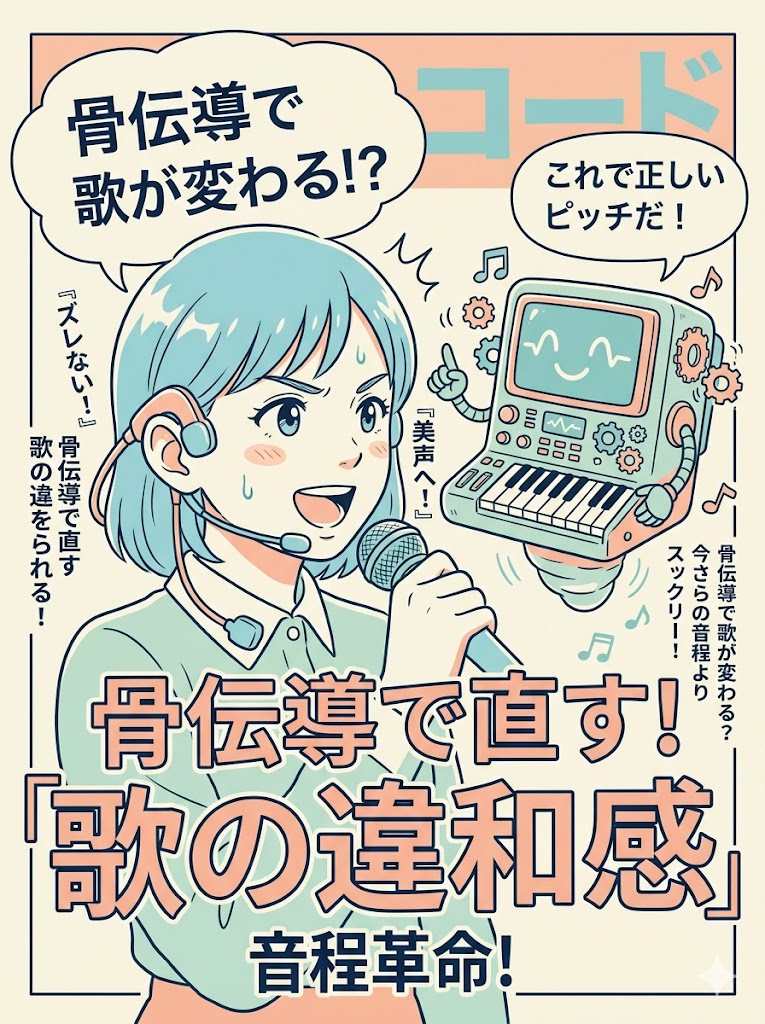 骨伝導で直す歌の違和感