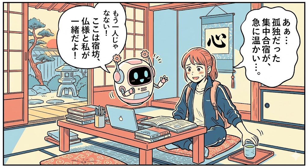 ソロ合宿の孤独を癒やす宿坊選