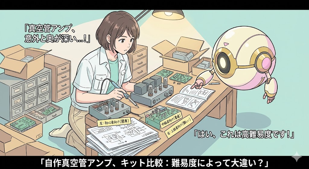 自作真空管アンプの沼：難易度キット比較
