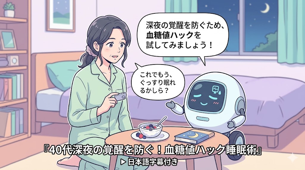 40代深夜の覚醒を防ぐ！血糖値ハック睡眠術