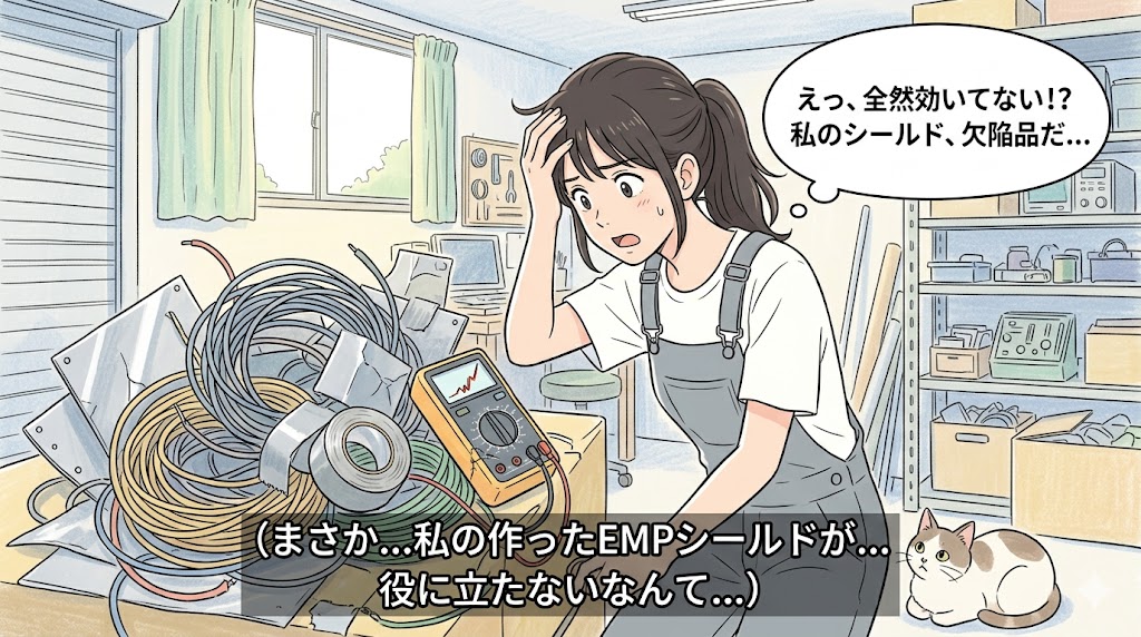 自作EMPシールドの罠