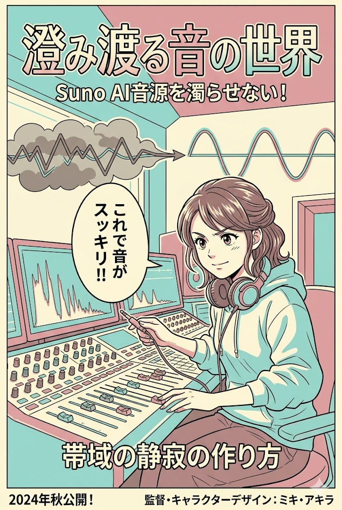 Suno音源を濁らせない、帯域の静寂の作り方