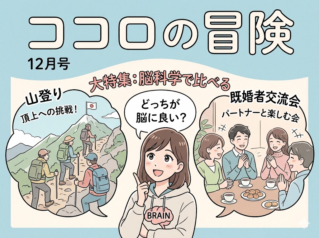 登山vs既婚者パーティー！脳科学で紐解くストレス解消と感情シミュレーションの驚くべき違い