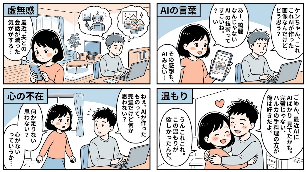AI生成の虚無感と、夫への違和感