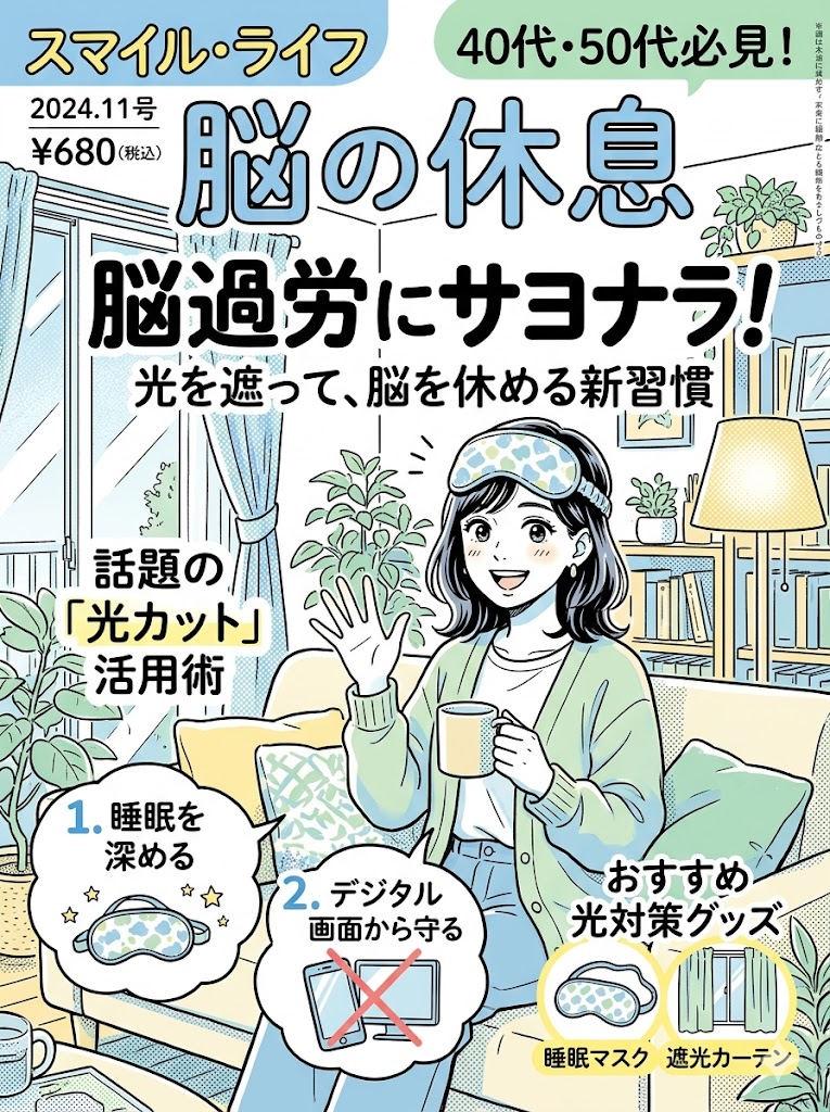 40代50代脳の過緊張防ぐ遮光の投資対効果