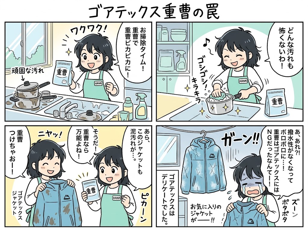 ゴアテックス重曹の罠