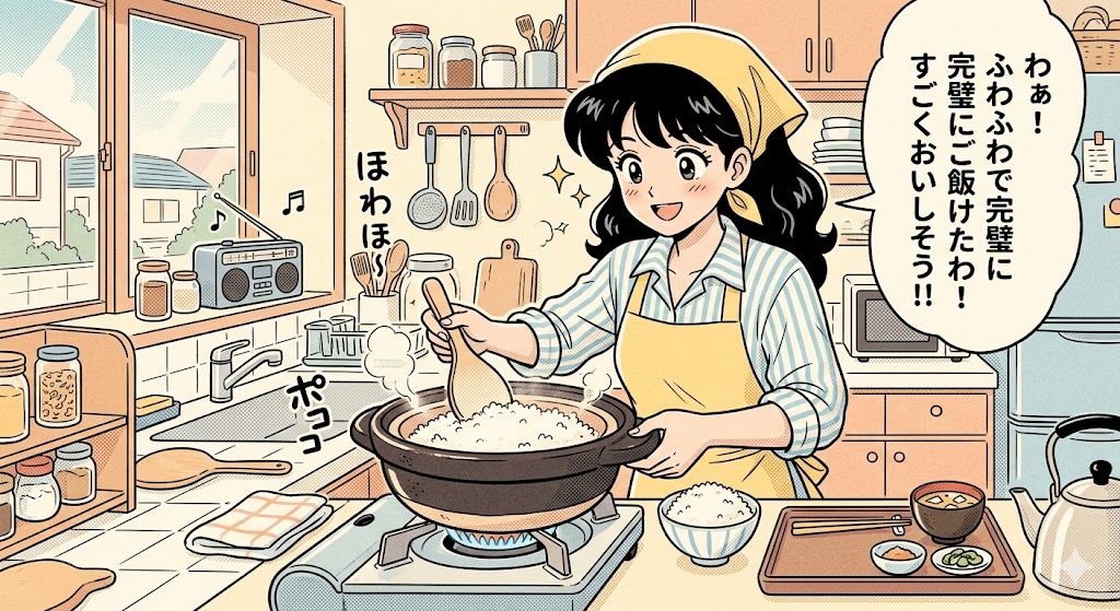 土鍋ご飯で脱デジタル、焦げない炊き方の極意