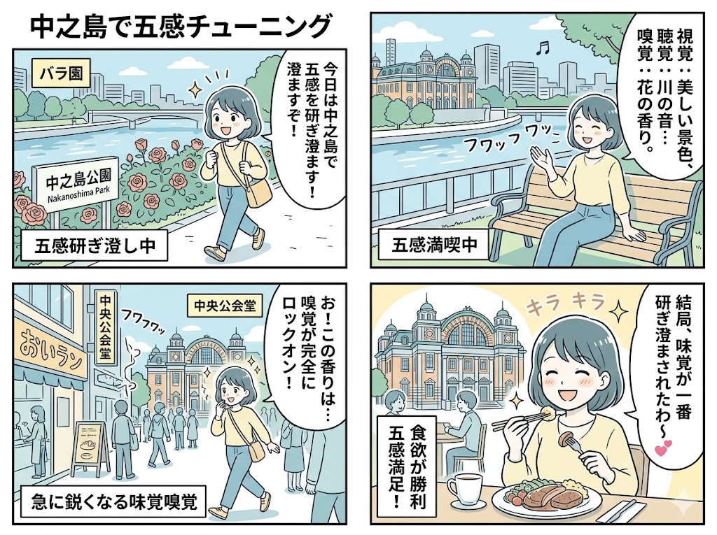 中之島で知る五感の調律