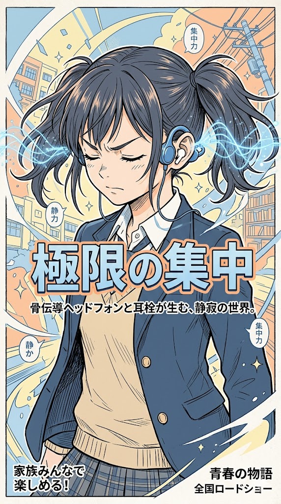 骨伝導と耳栓の禁断集中術