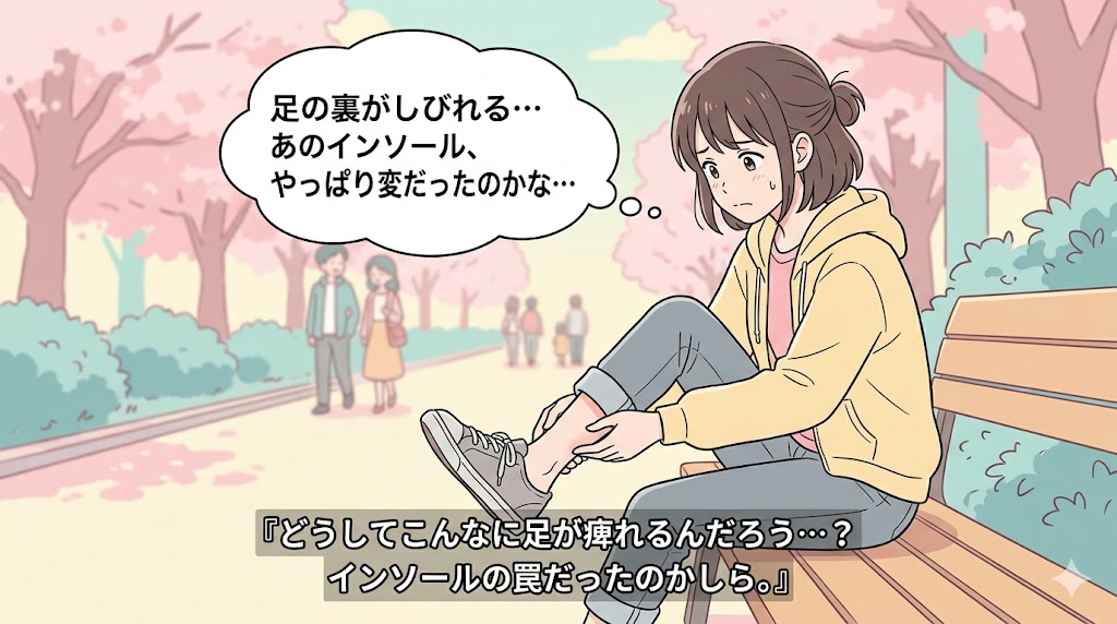 足裏の鈍麻に中敷きの罠