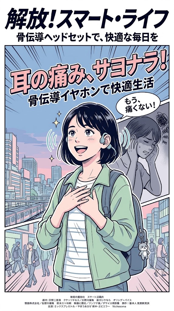 骨伝導の耳痛に喝！痛まぬスマート生活