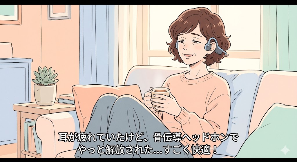 40代の耳疲れに高音質骨伝導