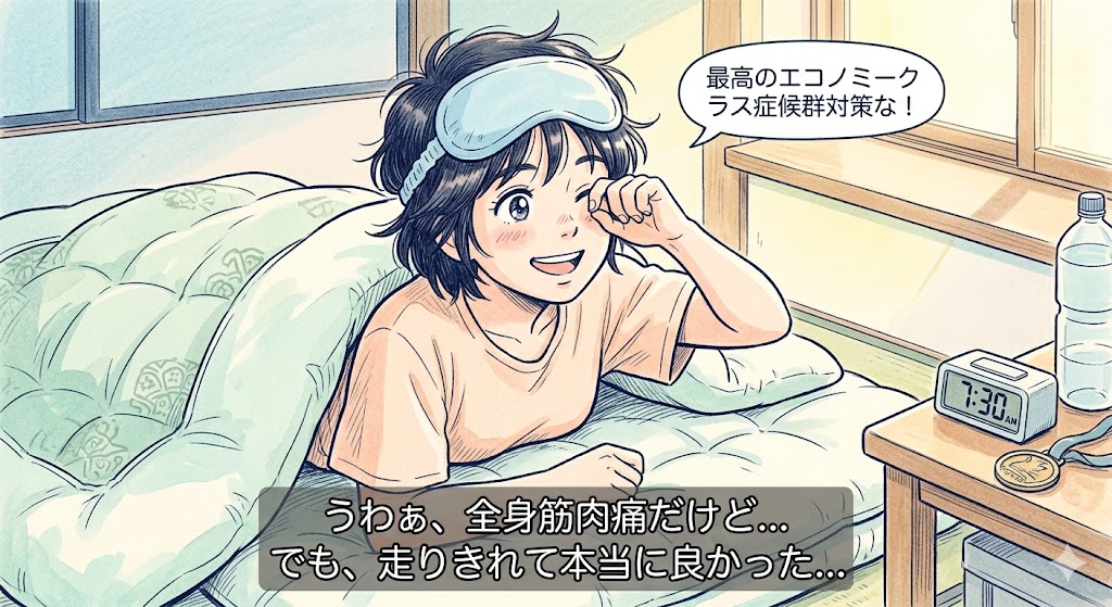 フルマラソン翌日の仕事、激痛を救う敷布団