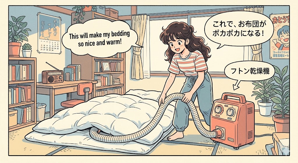 布団乾燥機と、私の再生計画