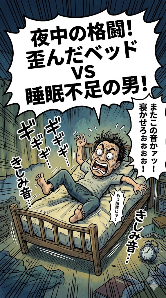 夜に歪むベッドの対策