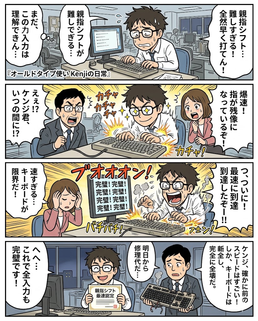 現代に親指シフト導入!爆速タイピングのリアル