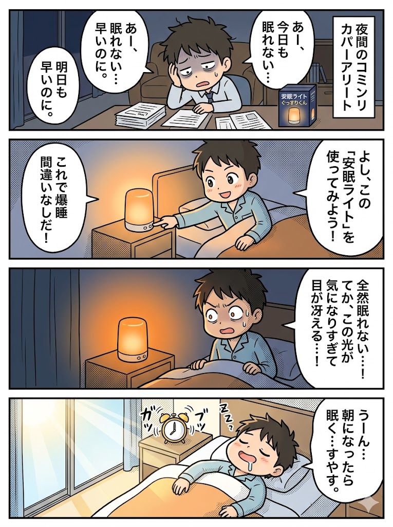 深眠へ誘う、光の処方箋