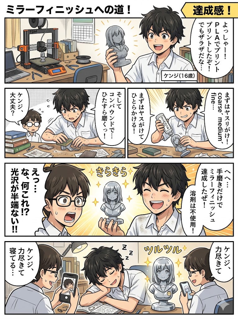 PLA鏡面化：溶剤なしの磨き術
