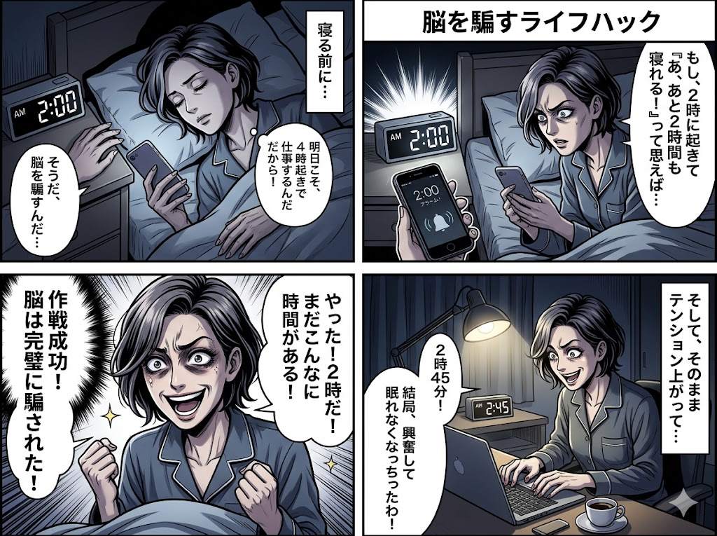 早朝2時起き!脳を騙す覚醒術