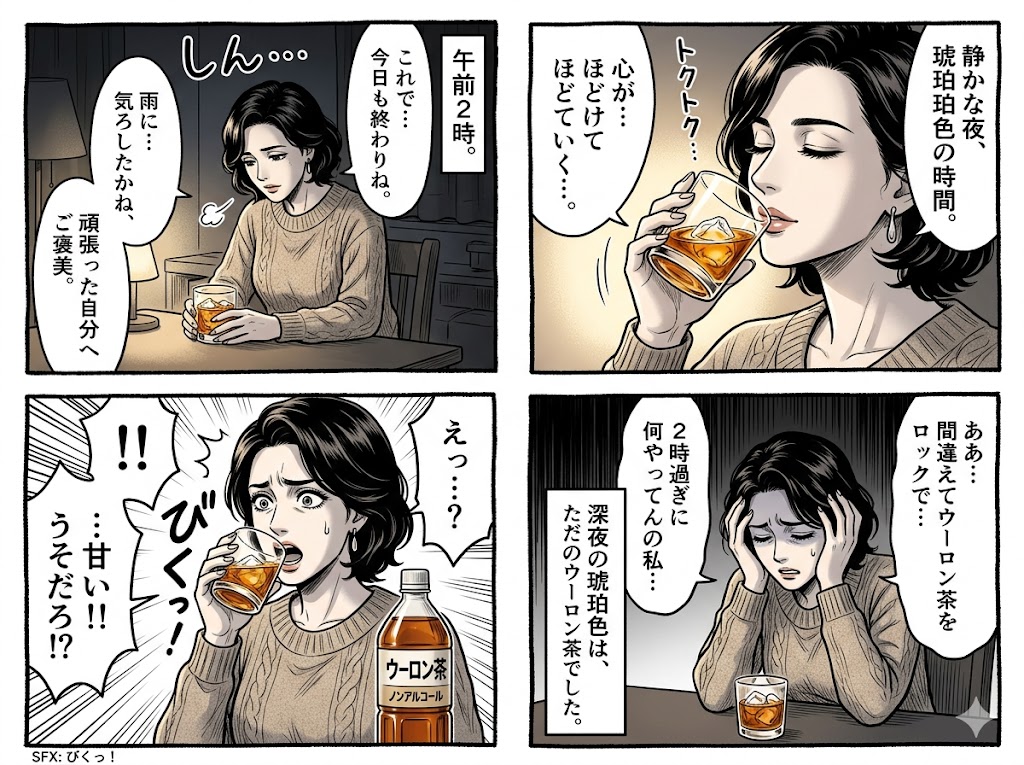 深夜2時、覚醒を溶かす琥珀色の光