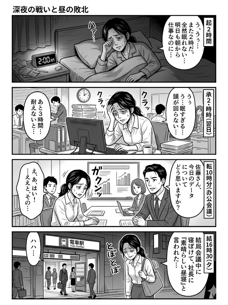 2時起床、昼間の眠気撃退法