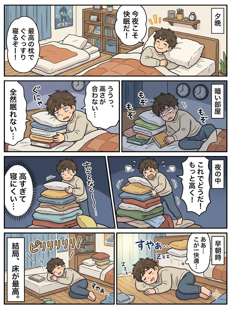 枕1mmの狂いが熟睡を分ける